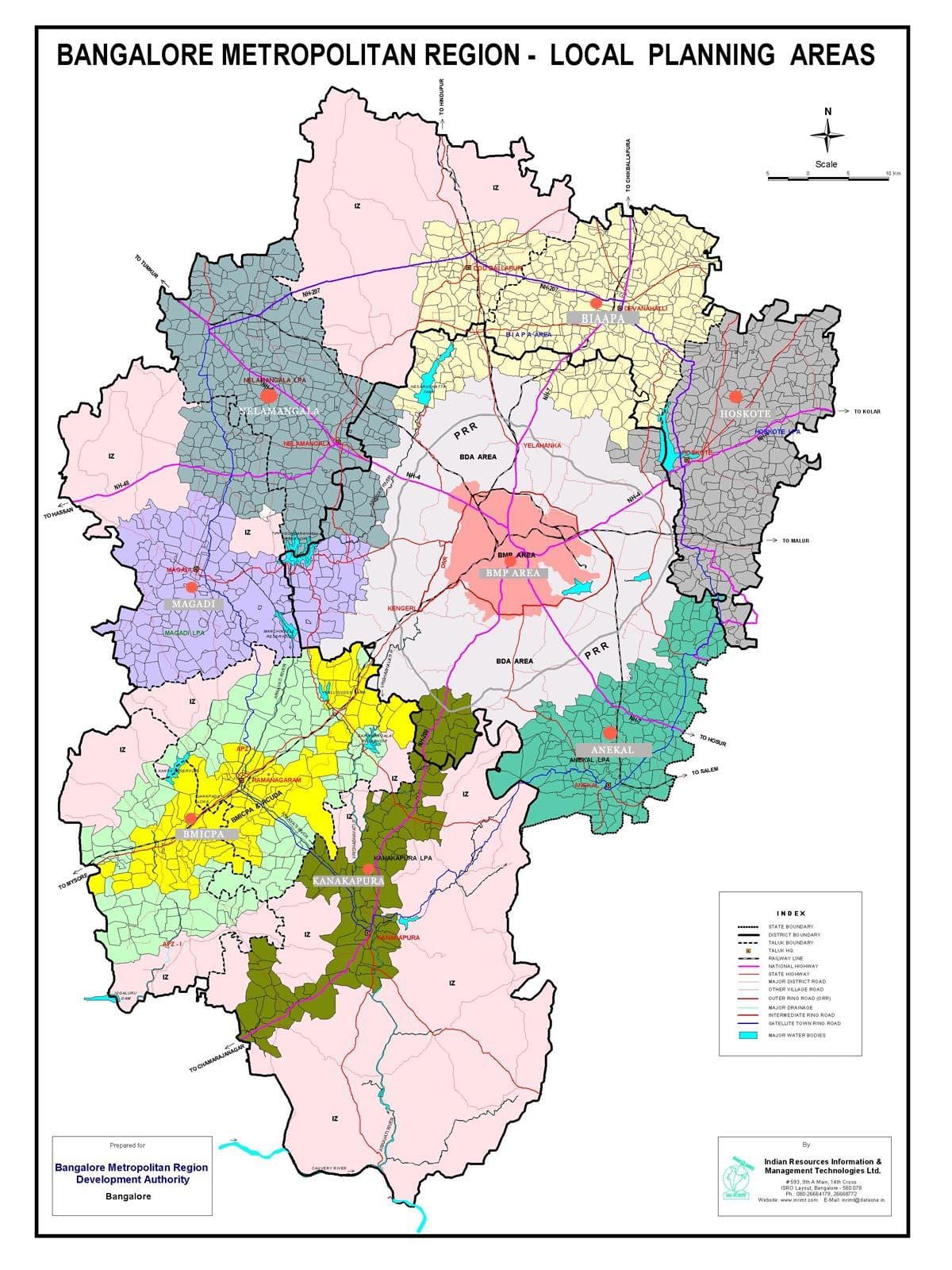 Карта бангалора с территории