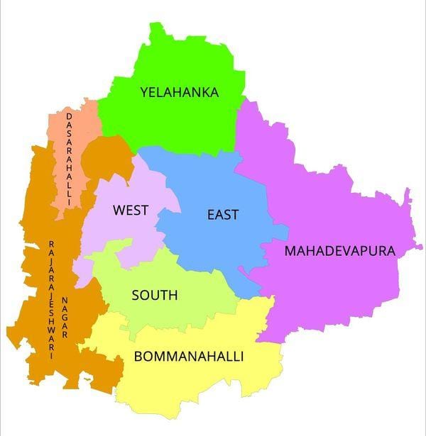 Бангалор BBMP карте