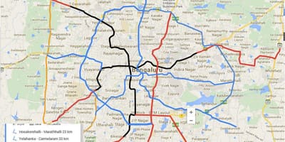 Участок метро намма 3 маршрут на карте
