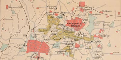 Бангалор старой карте