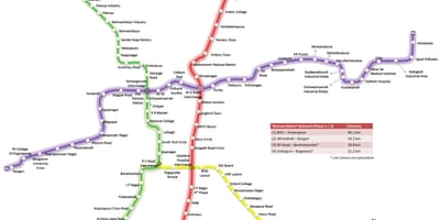 Bmrcl маршрут на карте